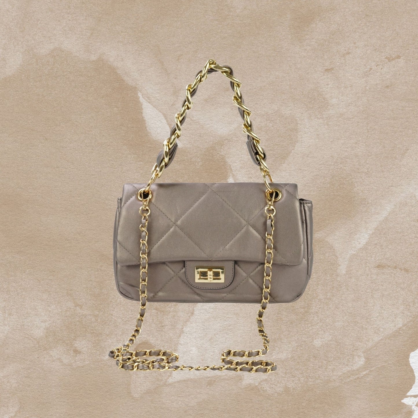 Jacobsz Atelier Classique · Éloise Chain Bag · Zwart & Hematiet
