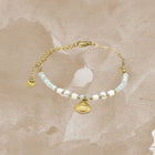 Golden Shell Pearl Bracelet · Jacobsz Atelier