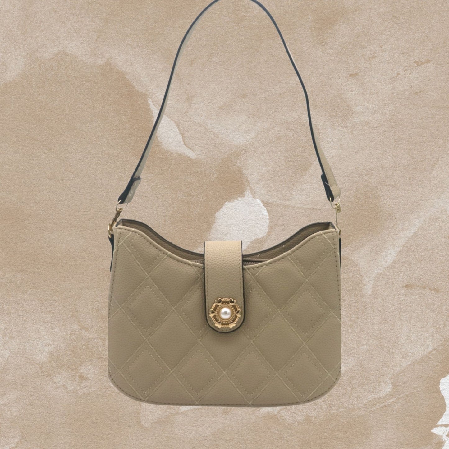 Jacobsz Atelier Essentials · Noir Shoulder Bag · Zwart & Beige