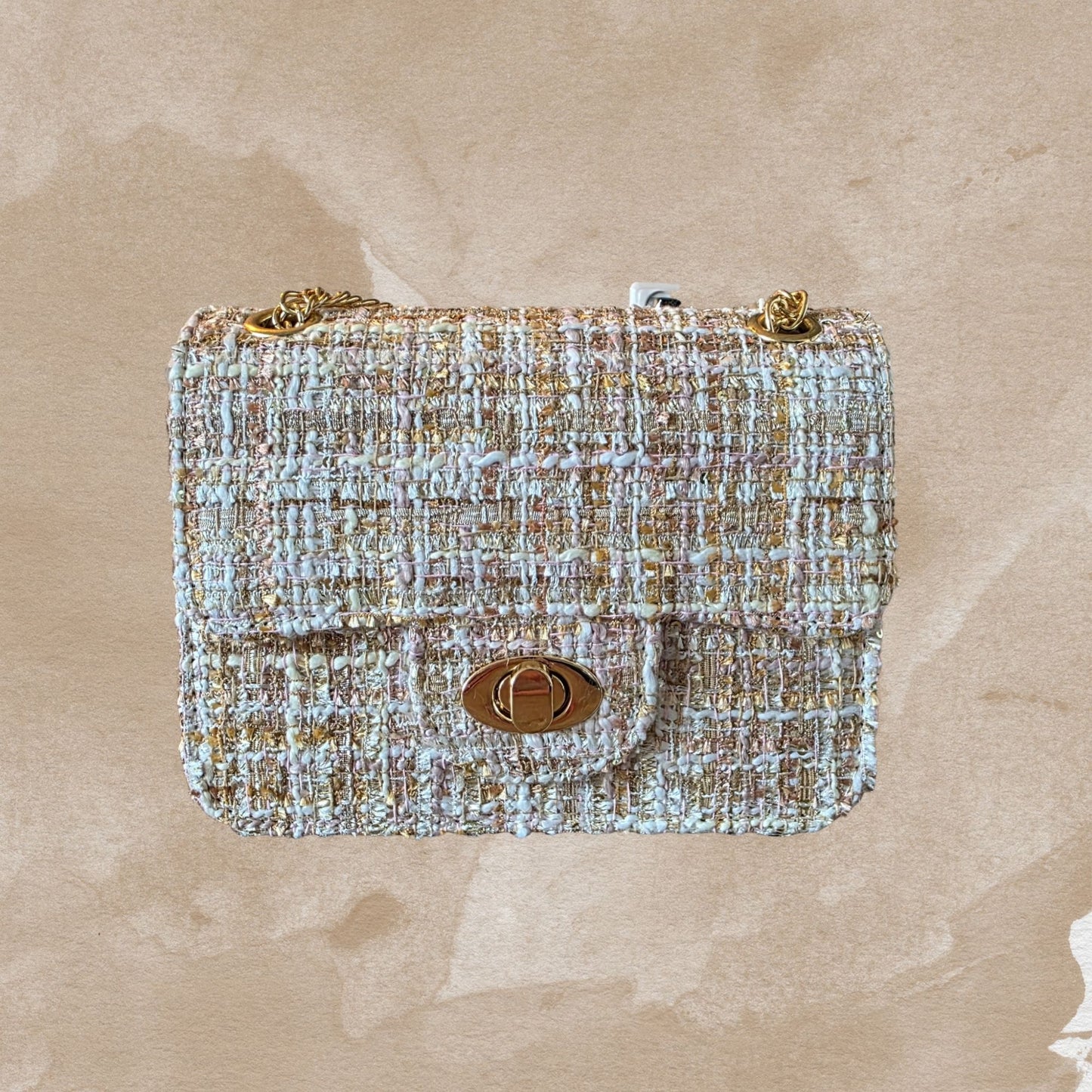 Jacobsz Atelier Essentials · Tweed Chain Bag · Beige