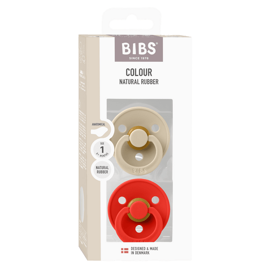BIBS Colour Fopspeen Anatomical | Vanilla & Candy Apple | Maat 1 | 0+ maanden | 2-pack
