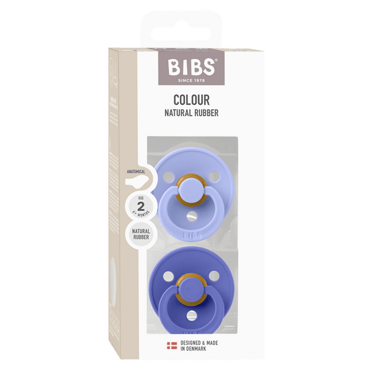 BIBS Colour Fopspeen Anatomical | Hush & Grape | Maat 2 | 6+ maanden | 2-pack