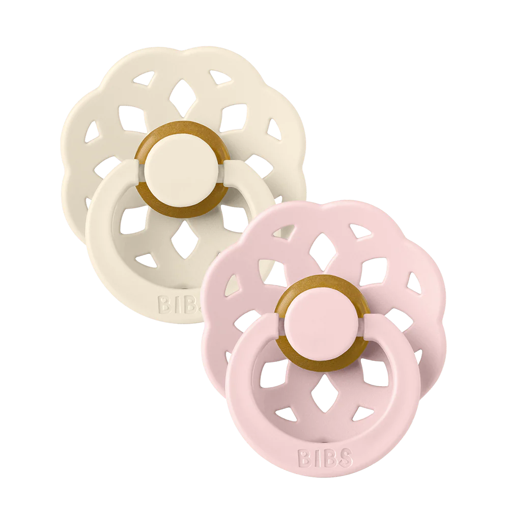 BIBS Boheme Natural Rubber Fopspeen | Ivory / Blossom