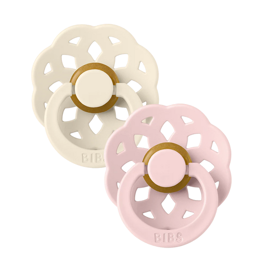 BIBS Boheme Natural Rubber Fopspeen | Ivory / Blossom