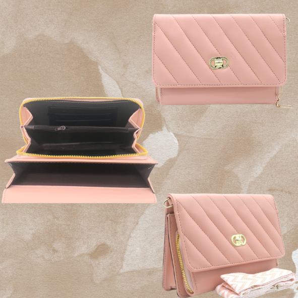Jacobsz Atelier Essentials · L'or Crossbody Bag · Goud, groen, roze & Zwart