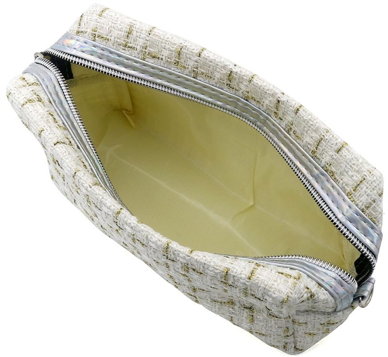 Jacobsz Atelier · The Tweed Make-up Bag · Roze | Wit