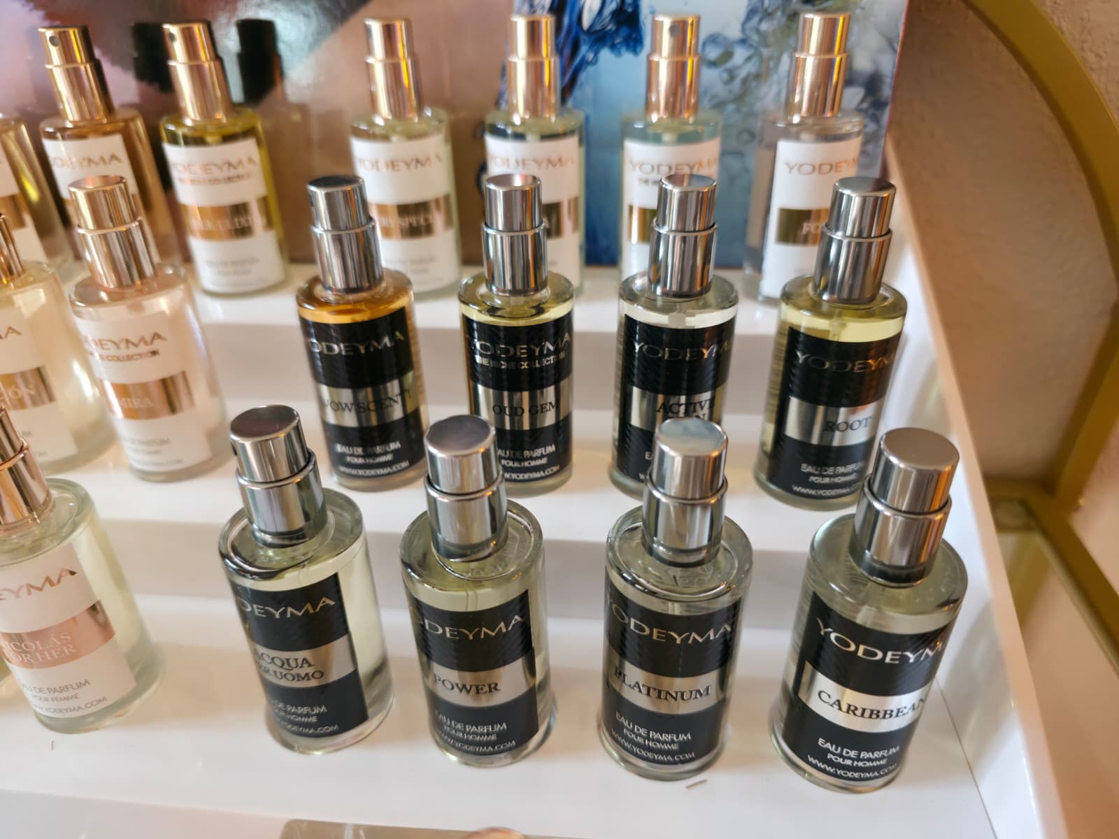 Yodeyma herengeuren — Acqua Pour Uomo, Power, Platinum, Caribbean