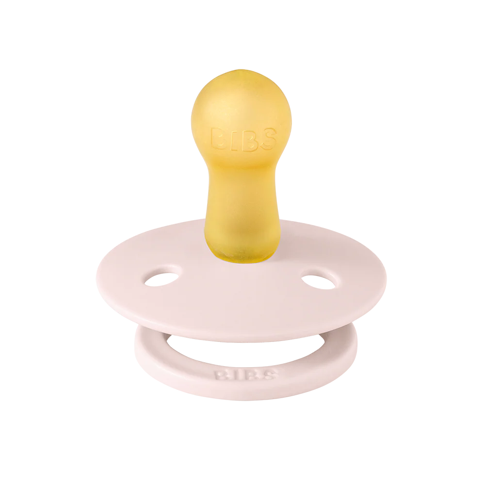BIBS Colour Fopspeen Round | Petal & Plum | Maat 1 | 0+ maanden | 2-pack